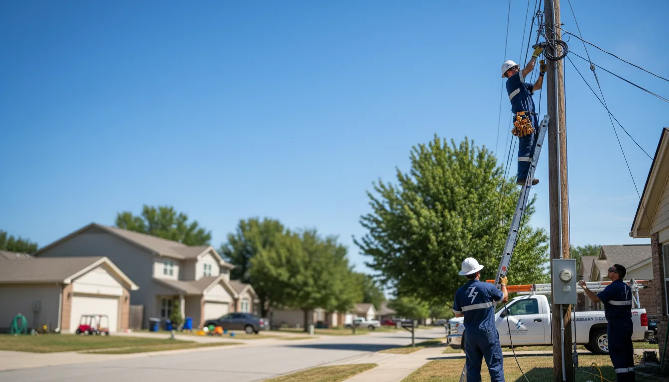 Residential electrician providing installation services in Union Star, MO
